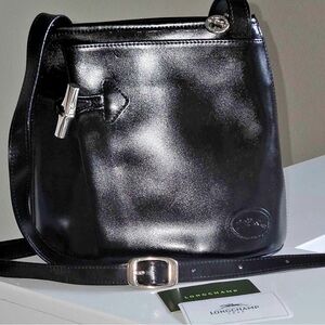 Longchamp Vintage Roseau Leather Bucket Bag